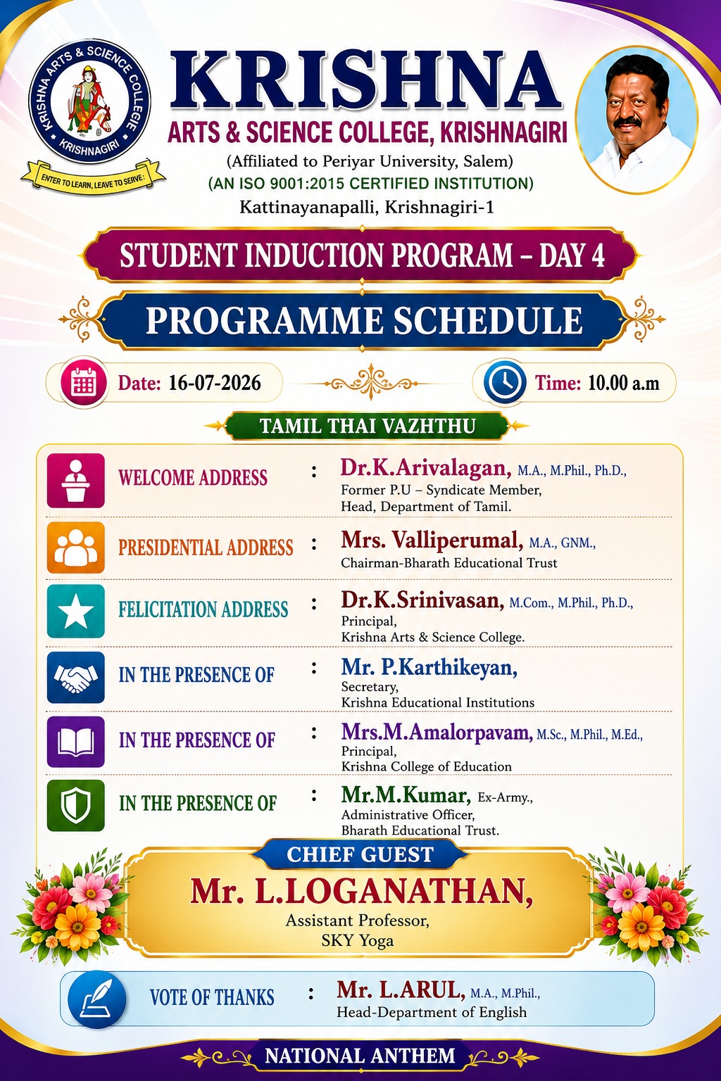 Student Induction Programme - Day 4